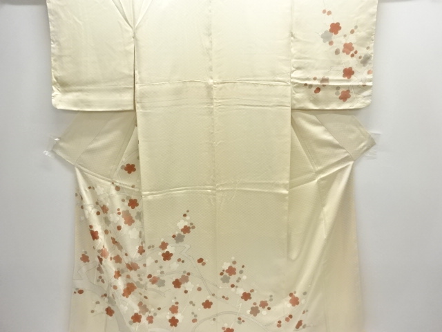 JAPANESE KIMONO / UNUSED HOMONGI / UME BRANCH 